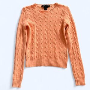 🍑✨ Ralph Lauren Cashmere Cable Knit Sweater ✨🍑